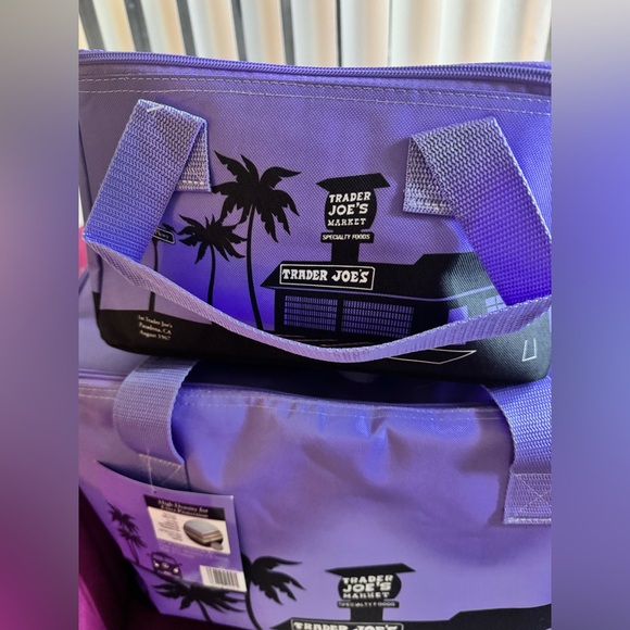 Trader Joe's Purple Tote Set - Picture 2 of 6
